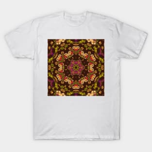 Dot Mandala Yellow Purple and Orange T-Shirt